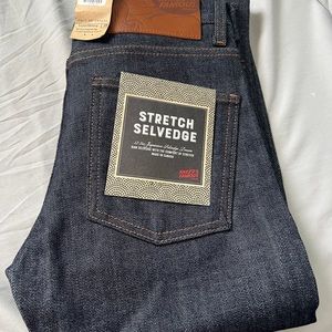 Naked & Famous Stretch Selvedge, Raw Denim brand new
